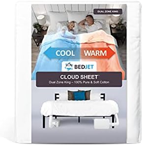 BedJet Cloud Sheet - Dual Zone King (Cooling, Heating & Climate Control just for Your Bed)