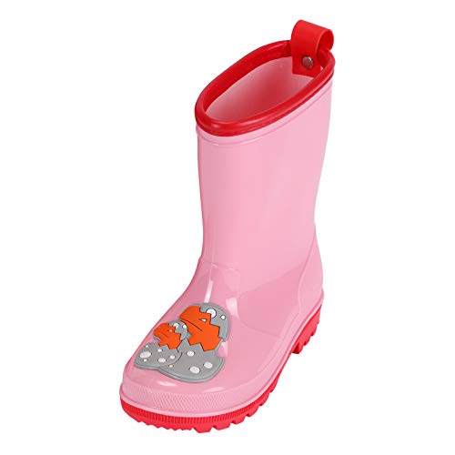 EnJoCho Kids Toddler Rubber Rain Shoes PVC Waterproof Rain Boot Non-Slip Cartoon Boots for Children Boys/Girls 3-9 Years