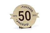 IDEAL COMO DECORACION DE FIESTAS: Incluye esta fantástica tarjeta de felicitación en la decoración de la fiesta para que todos sepan la edad de la persona que cumple años o de la pareja que celebra 50 años de casados. ¡Dale una gran sorpresa a tu hijo, a tu esposa o a tu marido!