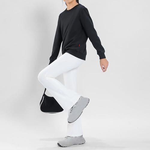 Girls Leggings Flare Yoga Pants Skinny Lightweight High Elastic Waist Dance High Waisted Soft Wide Leg Stretchy Pants2