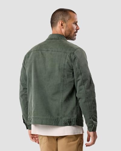 Image of INTO THE AM Trucker Jackets for Men Flannel Lined Canvas Workwear S-4XL