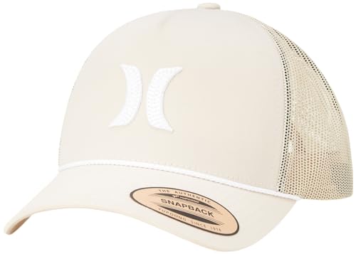 Image of Hurley Men's Trucker Hat - High Icon Snap Back Comfortable Curved Bill with Adjustable Snap Closure - Trucker Hats for Men