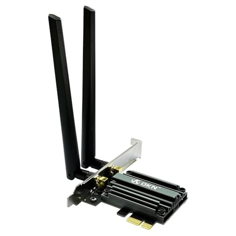WiFi 7 PCIE Card 9.3Gbps 802.11BE WiFi 6E Card with Bluetooth 5.4 Tri-Band 4K QAM 320MHz WiFi 7 BE200 Inside Wireless Network Adapter for PC Desktop Supports Windows 11 64bit Cover
