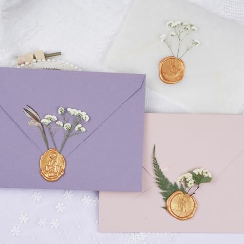 50Pcs Babys Breath Dried Pressed Flowers for Crafts,Xinxinran White Dry Flowers Kit for Wedding Invitation Accessories,Bookmark,Jewelry Molds,Candle Making Supplies,Soap,Frame,Cakes - Thumbnail 5