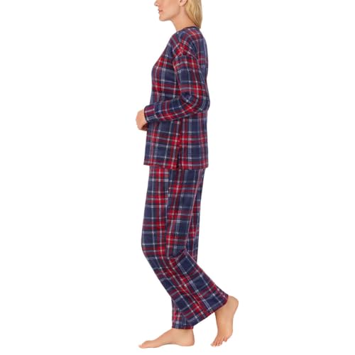 Nautica Womens Pajamas - Cozy Silky Fleece - 2 Piece Long Sleeve Winter Sleepwear Set for Women3