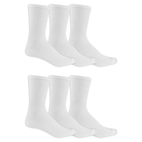 Dr. Scholl's mens Diabetes & Circulator Socks - 4 & 6 Pair Packs - Non-binding Moisture Management Sock (pack of 6)