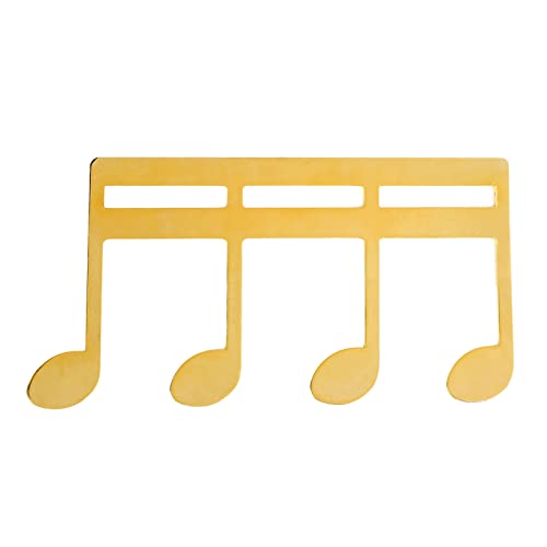 Sujetalibros de Partituras de Metal, Clip para Página de Libro de Música, Patrón de Nota, Negro - Durable y Estable, Diseño Delicado para Piano y Guitarra (Clima)