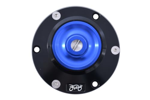 Tapón depósito gasolina rápido 1/4 de vuelta para motos Kawasaki Ninja 250R 400R y Z125 azul