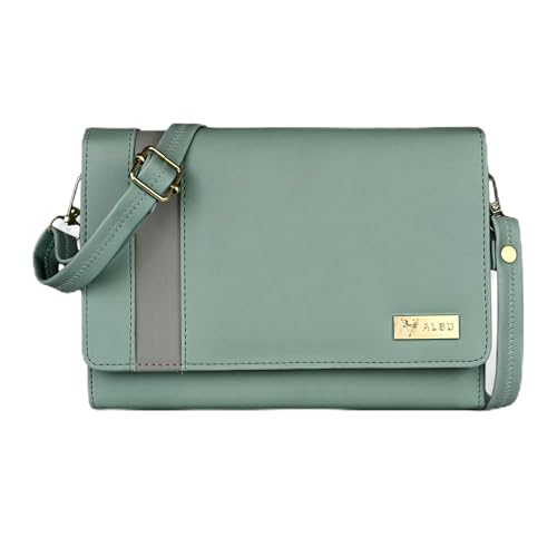Image of ALSU Women's trendy Sling Bag | handbag | purse | crossbody bag| deattachable straps | adjustable straps |card slots side bag| phone pocket
