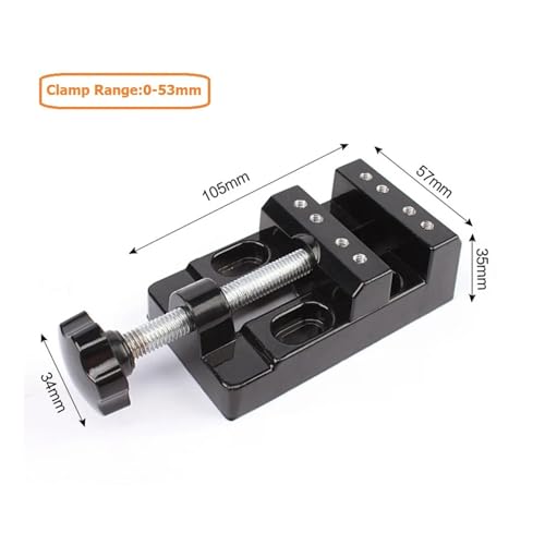 Mini étau de table plat réglable pince de banc aluminium