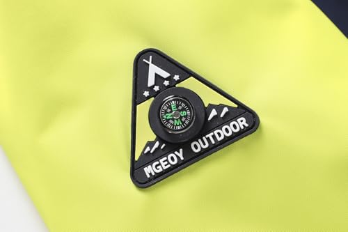 Image of MGEOY Kids Rain Jacket, Waterproof Lightweight Hooded Windbreaker for Boys Girls 4-14Y