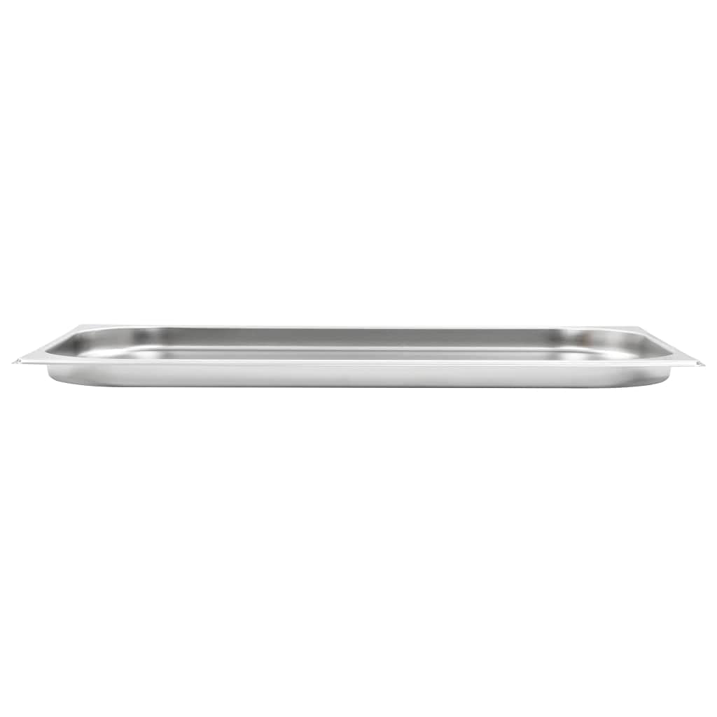 Generic Recipientes Gastronorm de Acero Inoxidable, GN 1/1, 20 Mm, Apilables y sin Rayones, Perfectos para Muebles y Equipos de Cocina Profesionales, Prácticos e Ideales para Restaurantes,