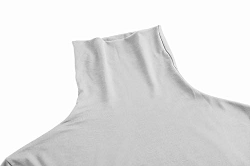 Image of AUHEGN Women's Long Sleeve Lightweight Turtleneck Top Pullover Casual Active Layer Tops Shirts