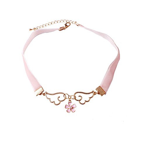 Cardcaptor Sakura Star Wings Girls Pink Choker (Sakura)
