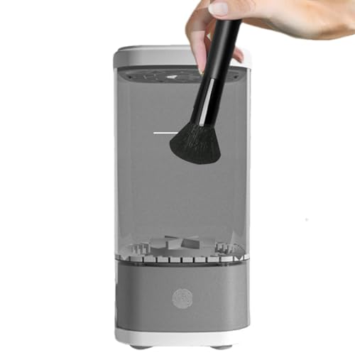 自動化粧ブラシクリーナー - 電動回転クリーナー、ディープクリーニングツール |パウダー、アイシャドウブラシ用のプロ仕様の化粧ブラシクリーナー、ほぼすべてのメイクブラシを効率的に洗浄します。