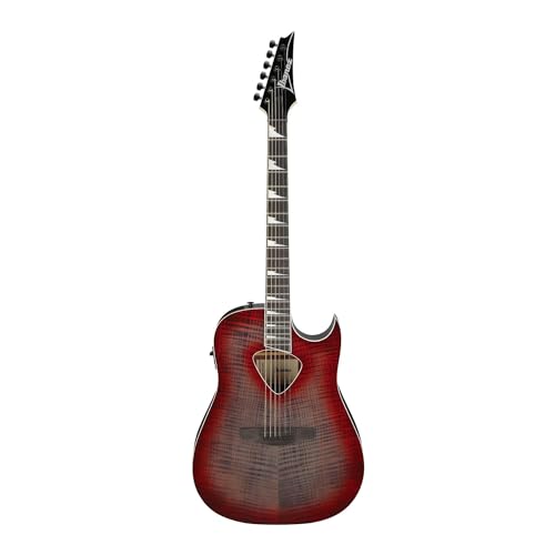 Ibanez Altstar Series ALT50FA Acoustic Electric Guitar Red Doom Burst