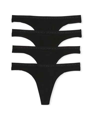 Victoria's Secret Women's Cotton Thong Underwear,...