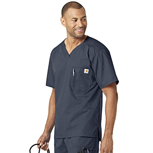 Image of Carhartt Ripstop & Sub-Scrubs Scrubs for Men, Utility Scrub Tops