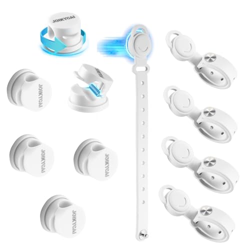 Organizador de cables para aparatos que evita enredos con bridas adhesivas y correas