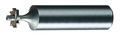 Cleveland C45510 Woodruff Key Seat Cutter with 1/2" Shank, High-Speed Steel, 16 Teeth, 1/4" Nominal Diameter, 2-1/4" Overall Length, 1-1/2" Face Width (Pack of 6)