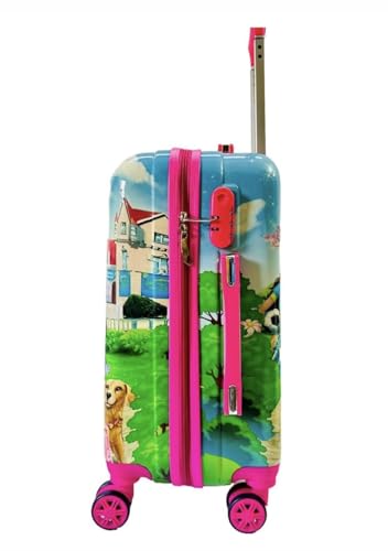 Image of ADSON PC Kids Trolley 360 Rotating Luggage 360 Wheels Non-Breakable Exclusive Edition 20 Inch Kids Hardsided Suitcase with 4 Wheels, 360 Wheel Travel Trolley Bag