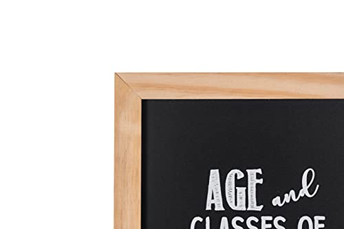 Bi-Office - Vino Combo Quote Chalkboard, 400 x 600 mm, Pine Frame, black - Image 2