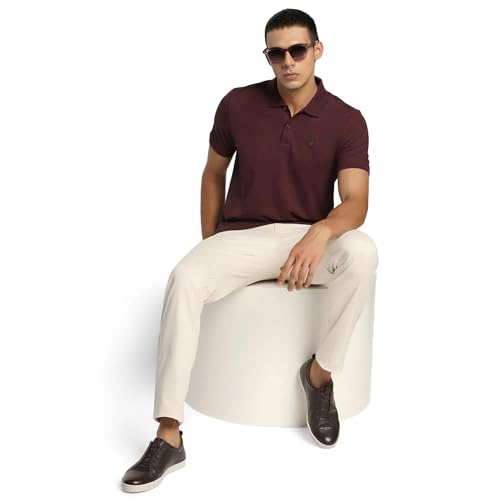 Image of blackberrys Men's Slim Fit Solid Polo T-Shirts