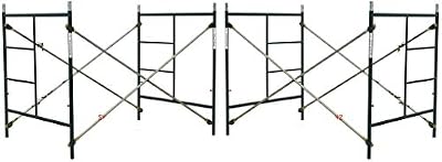 2 Sets of Scaffold masonry frame 5' x 5' x 7' Scaffolding with Cross Brace and Coupling Pins CBM1290