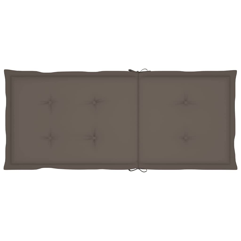 Sedie da Giardino 2 pz con Cuscini Talpa in Massello di Teak, Mobili,Mobili da Giardino,Mobili e sedie da Giardino,Sedie da Giardino, 15.25kg-3062384