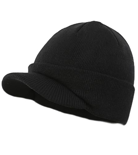 Home Prefer Men's Beanie Hat for Winter Knitted...