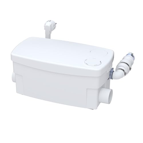 SFA SANIBROY 0016P Schmutzwasserpumpe / Haushaltspumpe SANIDOCHE+ | Kompakte Pumpe speziell für Dusche, Waschbecken und Bidet | Förderdistanz : 55x5m, Wasser 40°, 400 Watt, 220-240 Volt