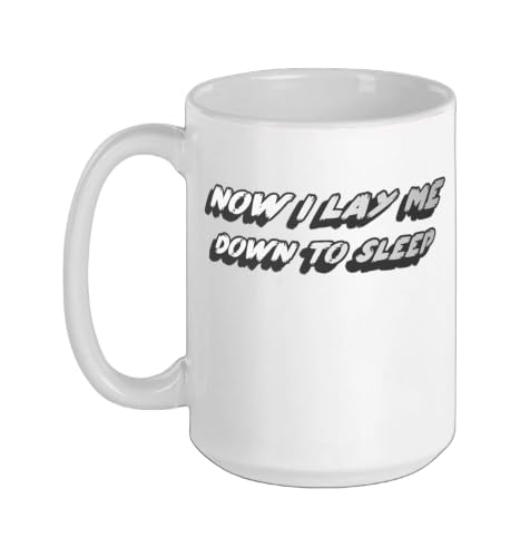 Now I Lay Me Down To Sleep | Prayer Rock Lyric Ceramic Mug, White, 15oz