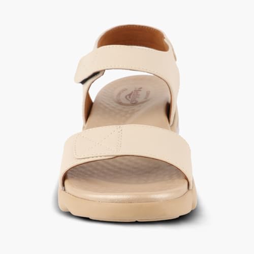 Image of Medifeet Women's Orthopedic Soft Sandals, Black, Comfort Walking Footwear with Adjustable Straps