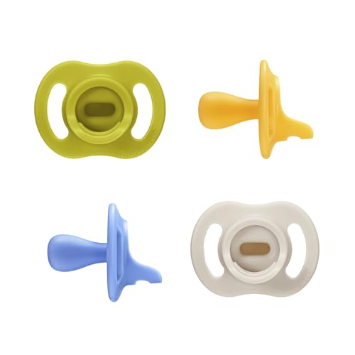 Image of Tommee Tippee Ultra-Light StayPut Pacifier, One-Piece Silicone Design, 6-18m, 4 Pack