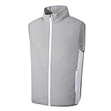 HCDZF Chaleco de refrigeración para Hombres y Mujeres con Ventiladores de Aire Acondicionado, Ropa con Ventilador portátil para el Verano,Light Gray,M