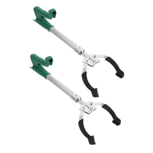 HAPINARY 2 Pack Plastic Trash Grabbers Portable Reacher Tool for up Sticks Senior Heavy Duty Claw Grabber Pickup Tool