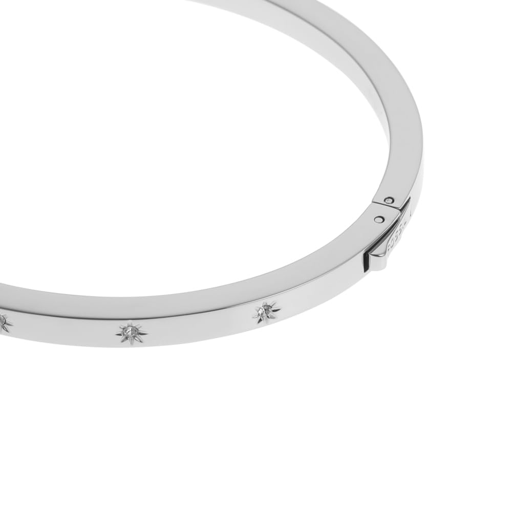 Fossil Sadie Damenarmband aus Edelstahl mit Druckknopfverschluss