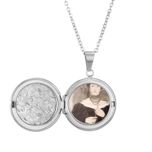 Collier avec médaillon motif unique : le cadeau d'anniversaire idéal pour elle