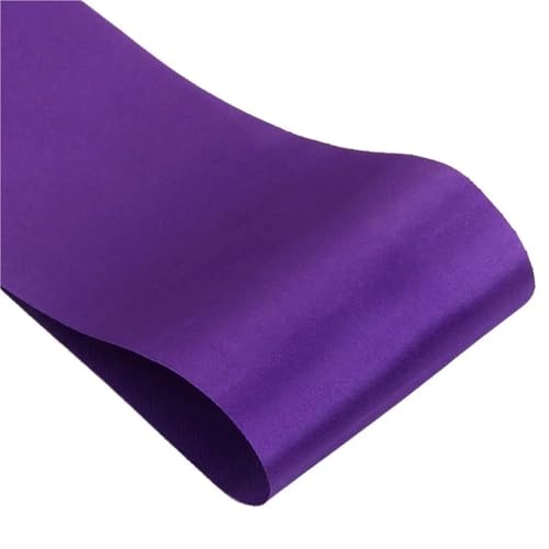 Cintas de raso en blanco moradas que no se deshilachan para bandas decorativas DIY 4