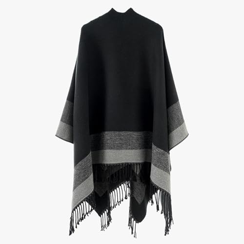 Écharpe tendance à franges grand format et confortable pour l'hiver
