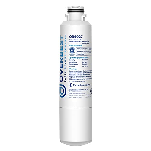 Overbest DA29-00020B Refrigerator Water Filter, Replacement for Samsung DA29-00020B, HAF-CIN/EXP, 46-9101, RF4267HARS