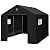 Best Choice Products 10x8ft Outdoor Storage Shed, Carport, Canopy Shelter, Dual Doors & Windows, Metal Frame, Weather-Resistant, Perfect for Storing Motorcycle, Bike, Garden Tools – Black