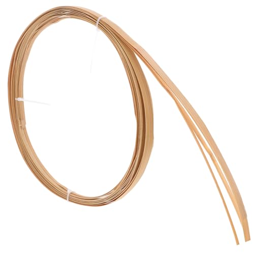Uonlytech 4 Rolls Natural Wood Strips for DIY Projects Flat Cane Weaving Material for Baskets Chairs Wedding Decor Sustainable Crafting Supplies Multiple