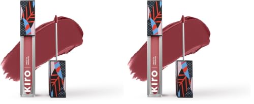 Image of Kiro Non-Stop Airy Matte Liquid Lipstick - Pink Dawn, 5ml | Super-Pigmented, Long-Lasting, hydrating | Waterproof, Smudge-Proof, Lightweight | Infused with Avocado & Apricot Oil (Pack of 2)