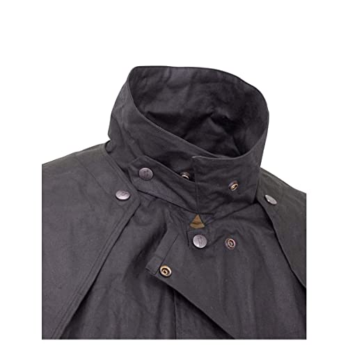 Image of Outback Trading Company Unisex 5008 Bush Ranger Waterproof Breathable Long Sleeve Oilskin Cotton Western Duster Jacket
