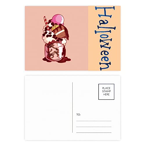 Cartes de remerciement Halloween pour décoration de biscuits et gâteaux