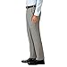 J.M. Haggar mens J.m Haggar 4-way Stretch Superflex Waist Slim Fit Flat Front Casual Pants, Light Grey, 36W x 30L US