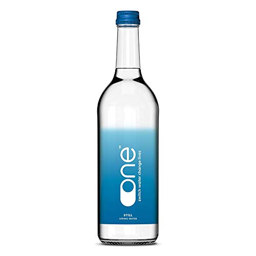 One Water | 24 x Natural British Still Spring Water in Glass Bottles | 330ml x 24 Pack
