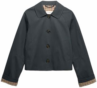 Marks & Spencer Damen reine Baumwolle Mantel Regular | Ärmellänge: Cap-Ärmel, Ohne Kragen, Zum Reinschlüpfen, Leicht