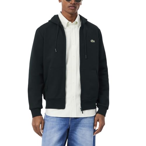 Image of Lacoste Men's Classic Fit Zipped Fleece Sweatshirt
